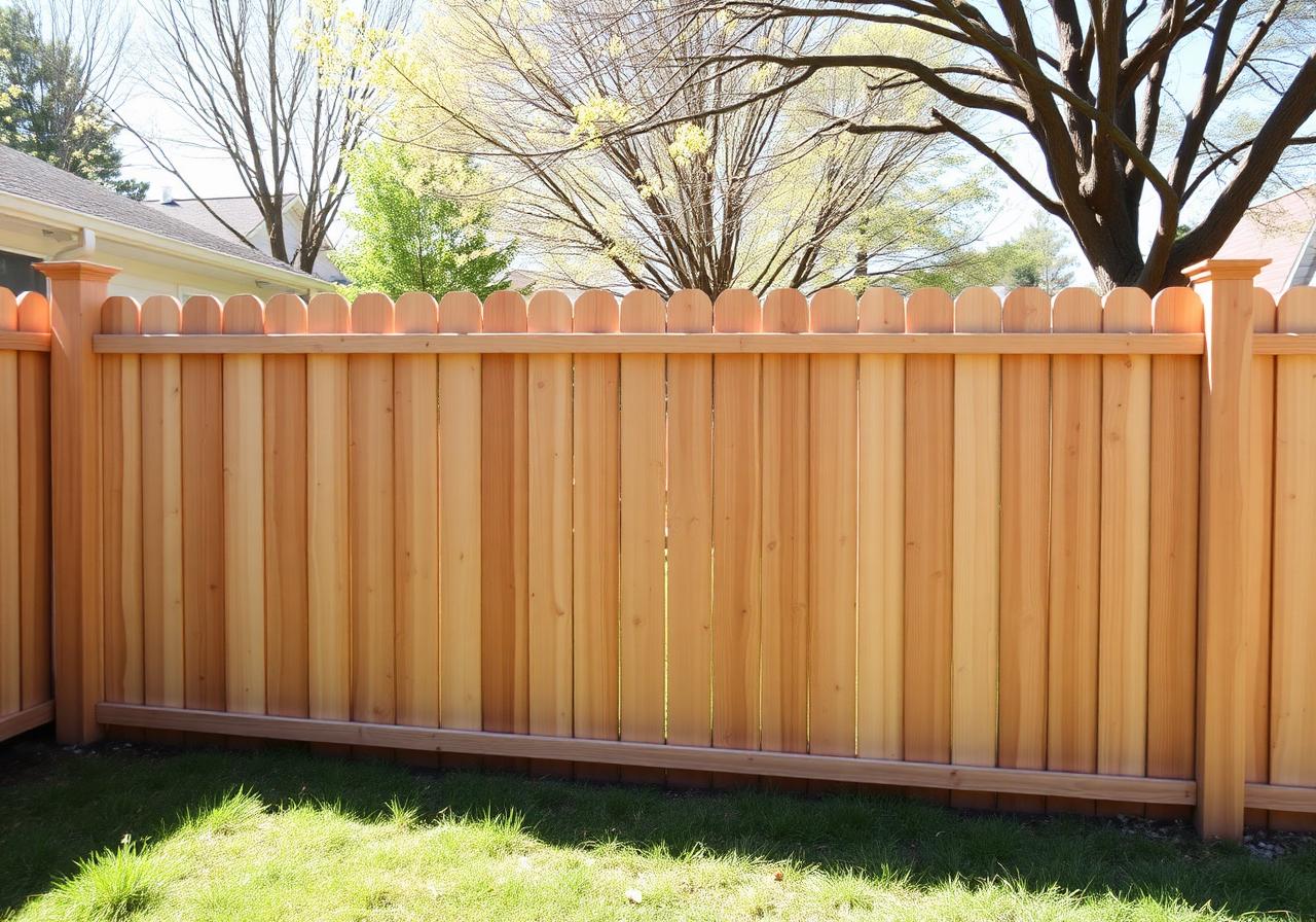 Cedar Privacy Fence — Lexington after